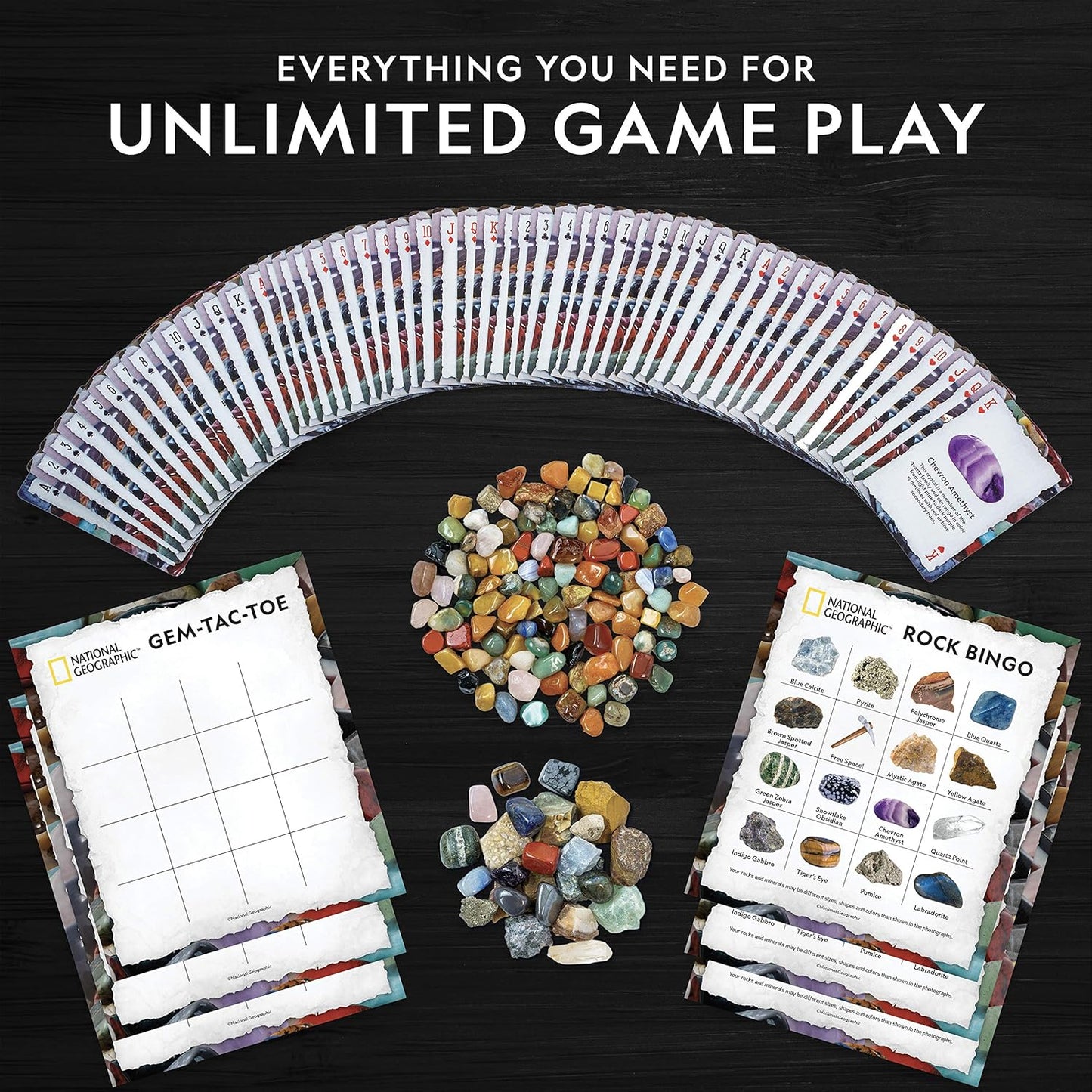 National Geographic Rock + Mineral Card Games