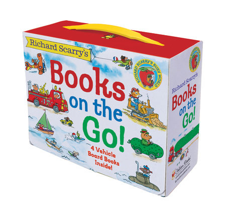 Richard Scarry's Books on the Go- 4 Board Books set