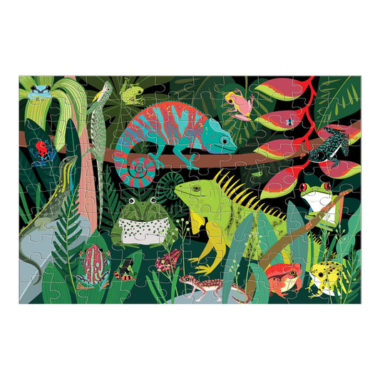 Frogs and Lizards Glow Puzzle