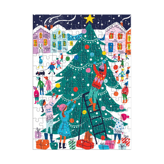 Tree Decorating 130 Pc Puzzle Ornament