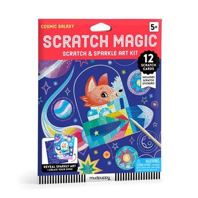 Cosmic Galaxy Scratch and Sparkle Art Activity Kit