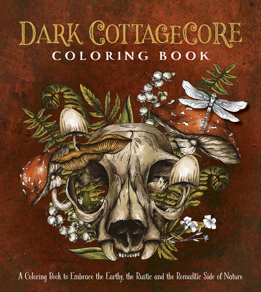 Dark Cottagecore Coloring Book