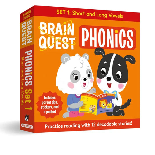 Brain Quest Phonics Readers: Set 1 12 Decodable Readers: Short and Long Vowels