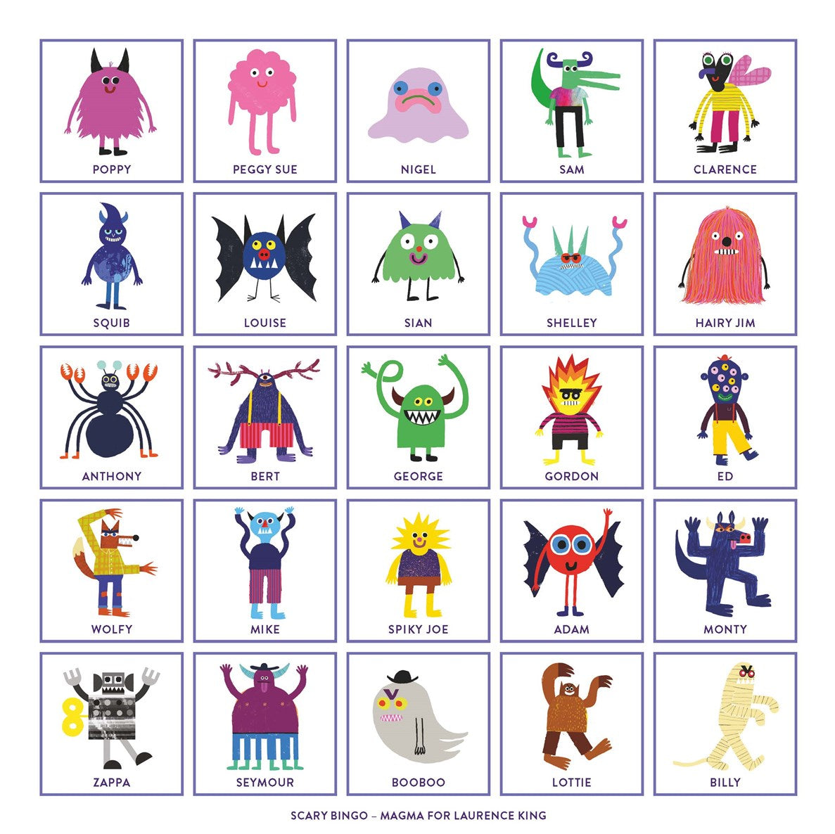 Scary Bingo: Fun with Monsters and Crazy Creatures