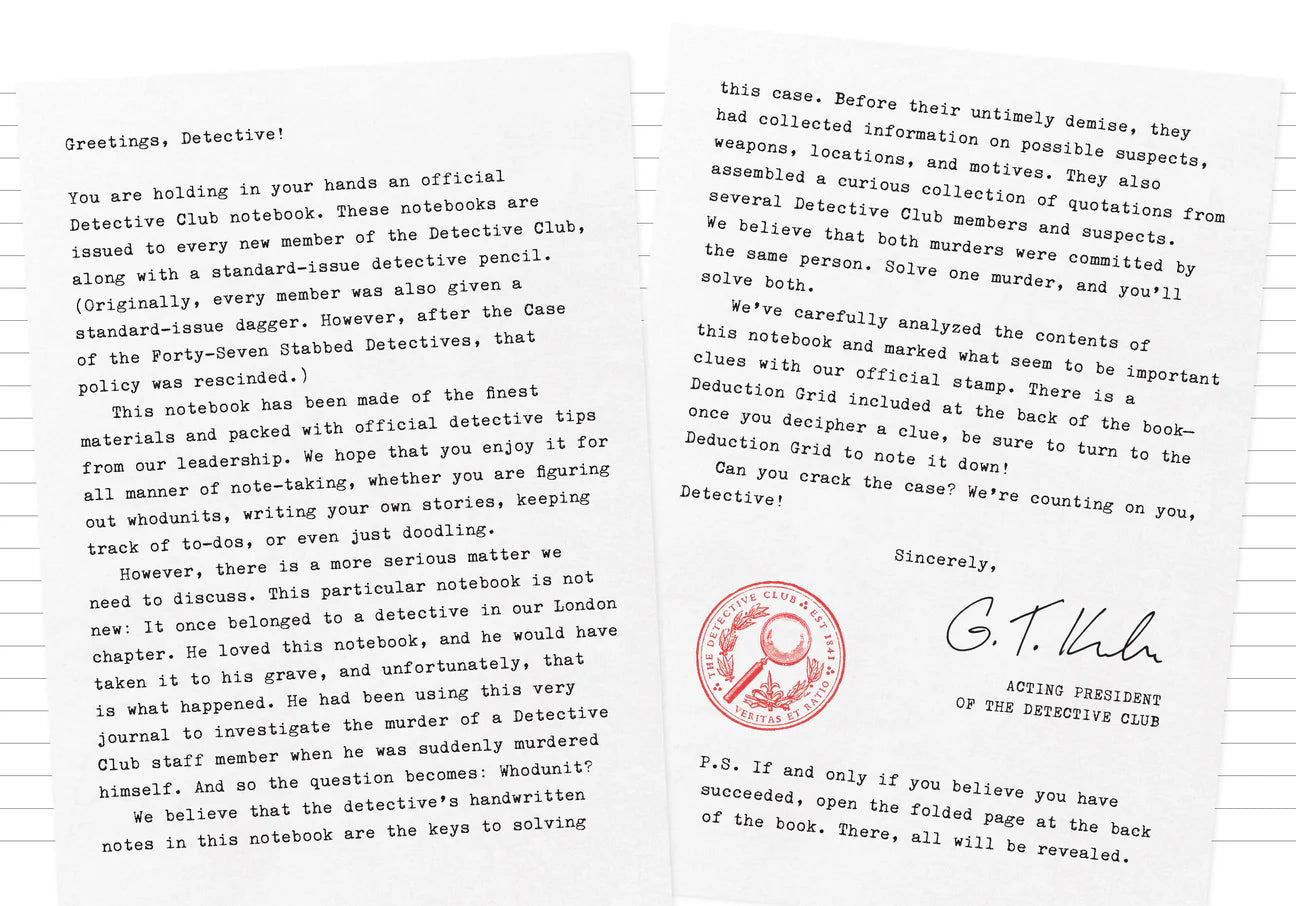 Murdle Detective Notebook A Murdle Mystery in a Journal—with Tips, Codes, Clues, and More