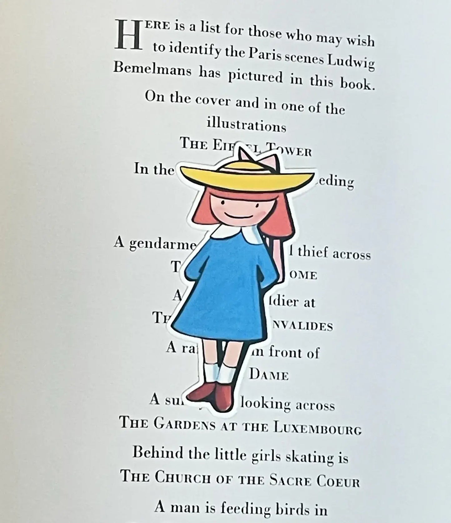 Madeline in Paris Sticker: Waterproof Vinyl Storybook Decal