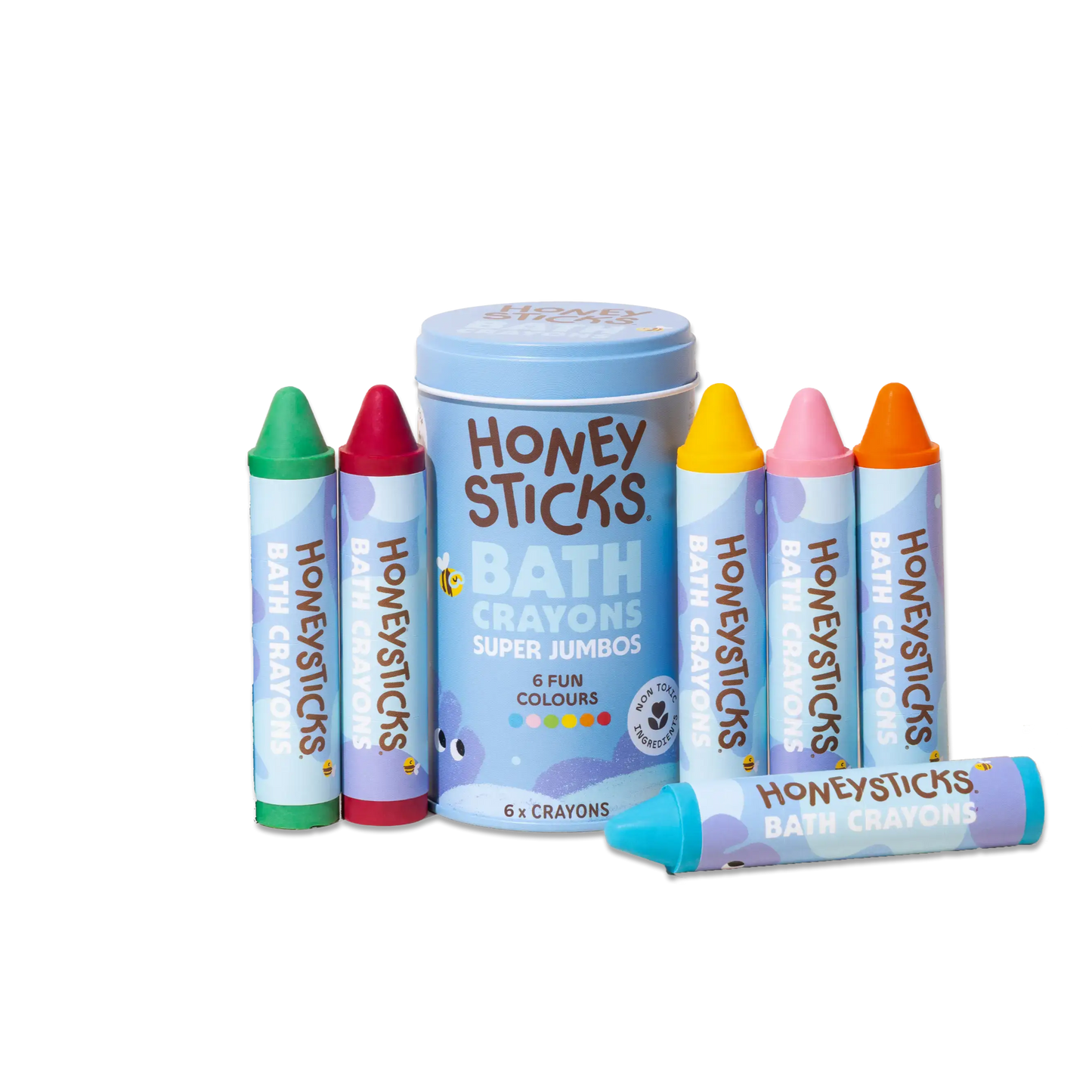 Honeysticks Bath Crayons Super Jumbo 6pk
