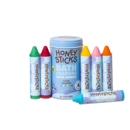 Honeysticks Bath Crayons Super Jumbo 6pk