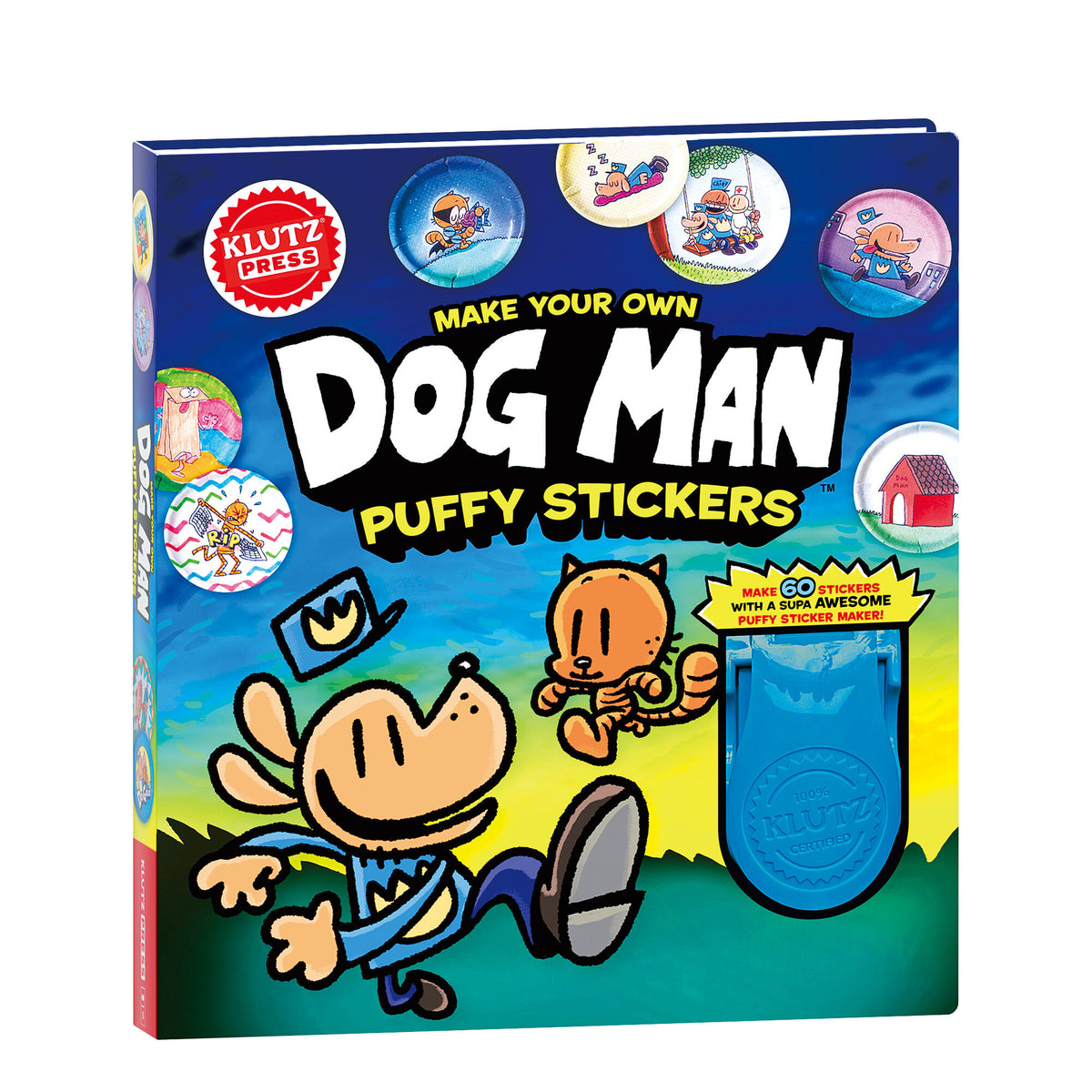 MAKE YOUR OWN DOG MAN PUFFY STICKER