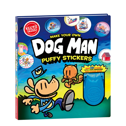 MAKE YOUR OWN DOG MAN PUFFY STICKER
