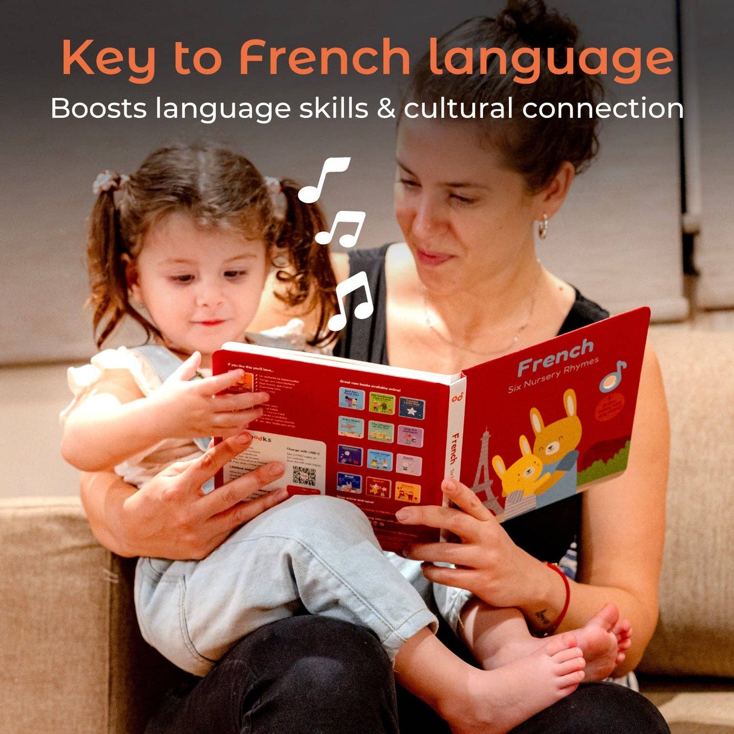 Cali's Book French Nursery Rhymes Book - Headphone edition