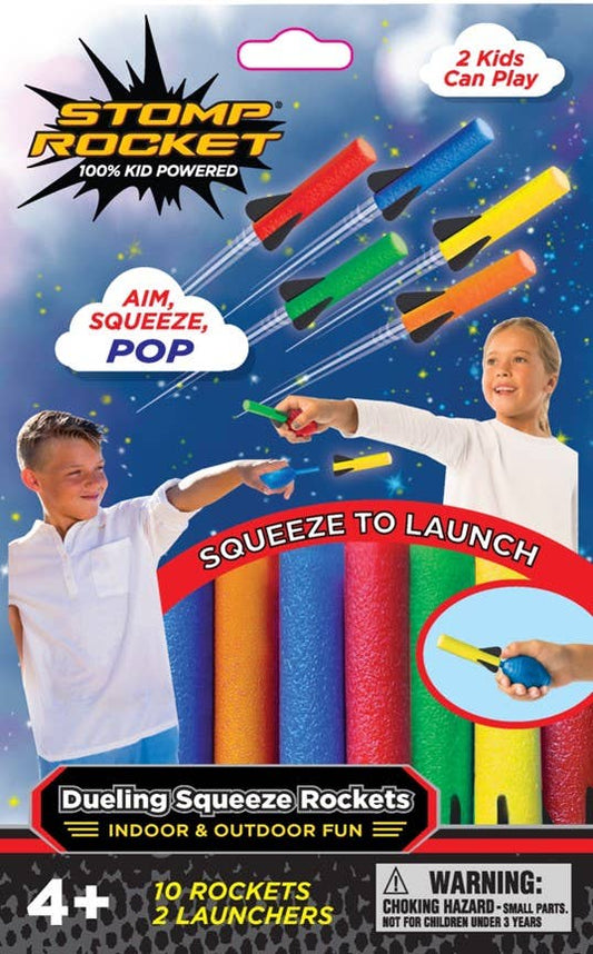 Squeeze Rocket Party Pack - 2 Launchers and 10 Rockets