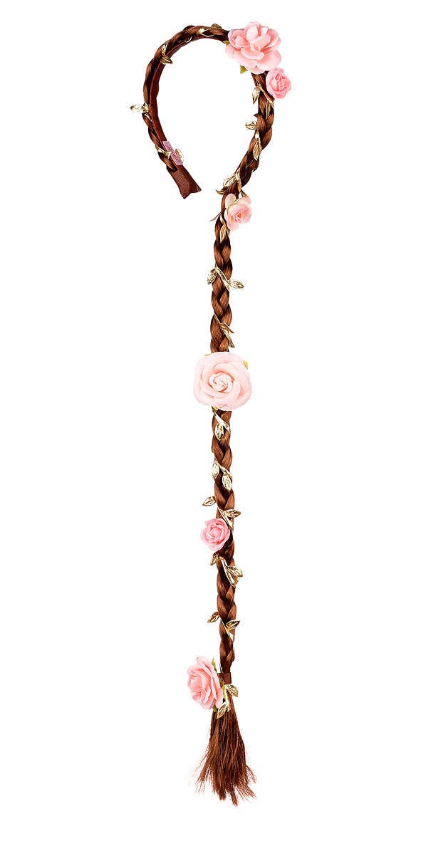 Taylor Hair band (brown) w/ flowers