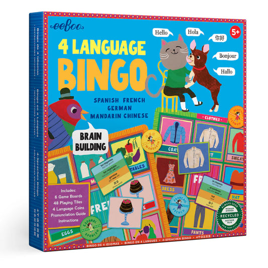 Four Language Bingo Game