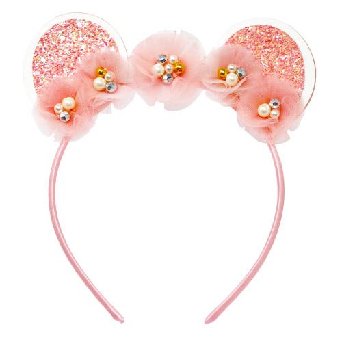 Pink Headband with Ears