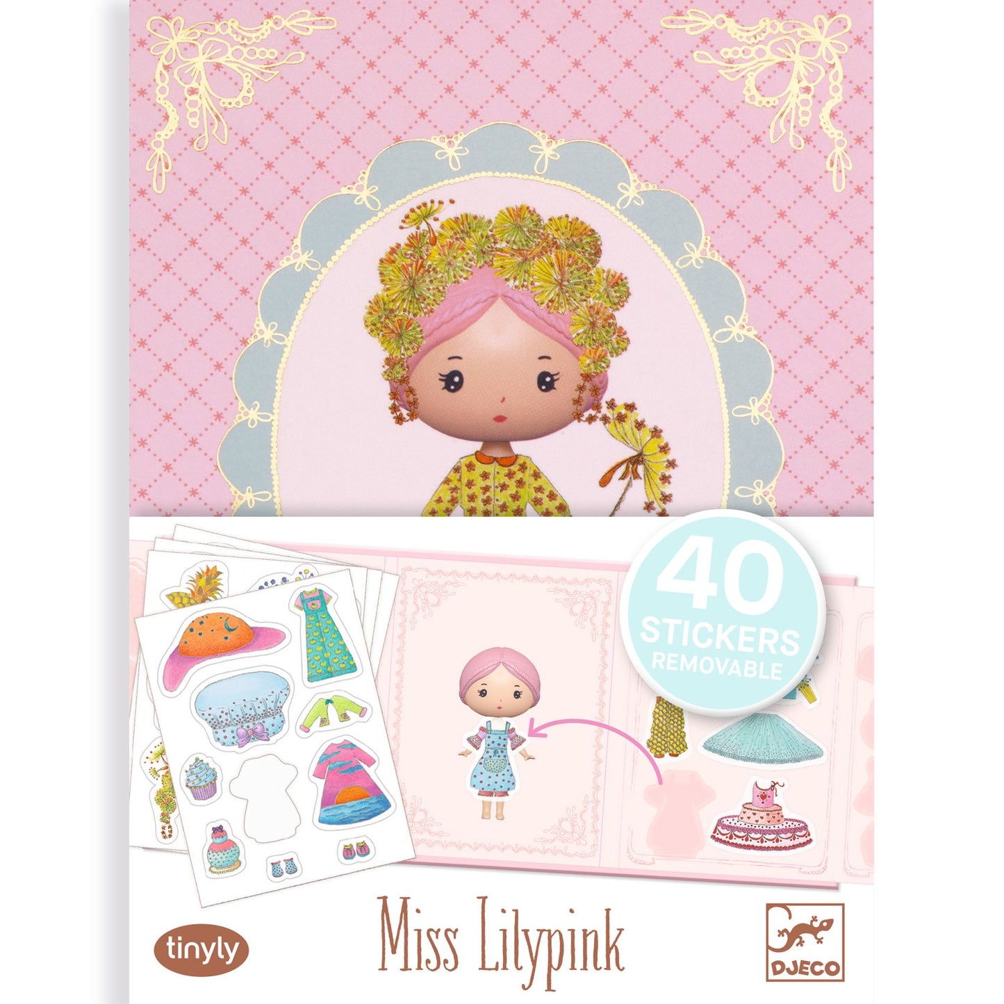 Tinyly Miss Lilypink Removeable Stickers