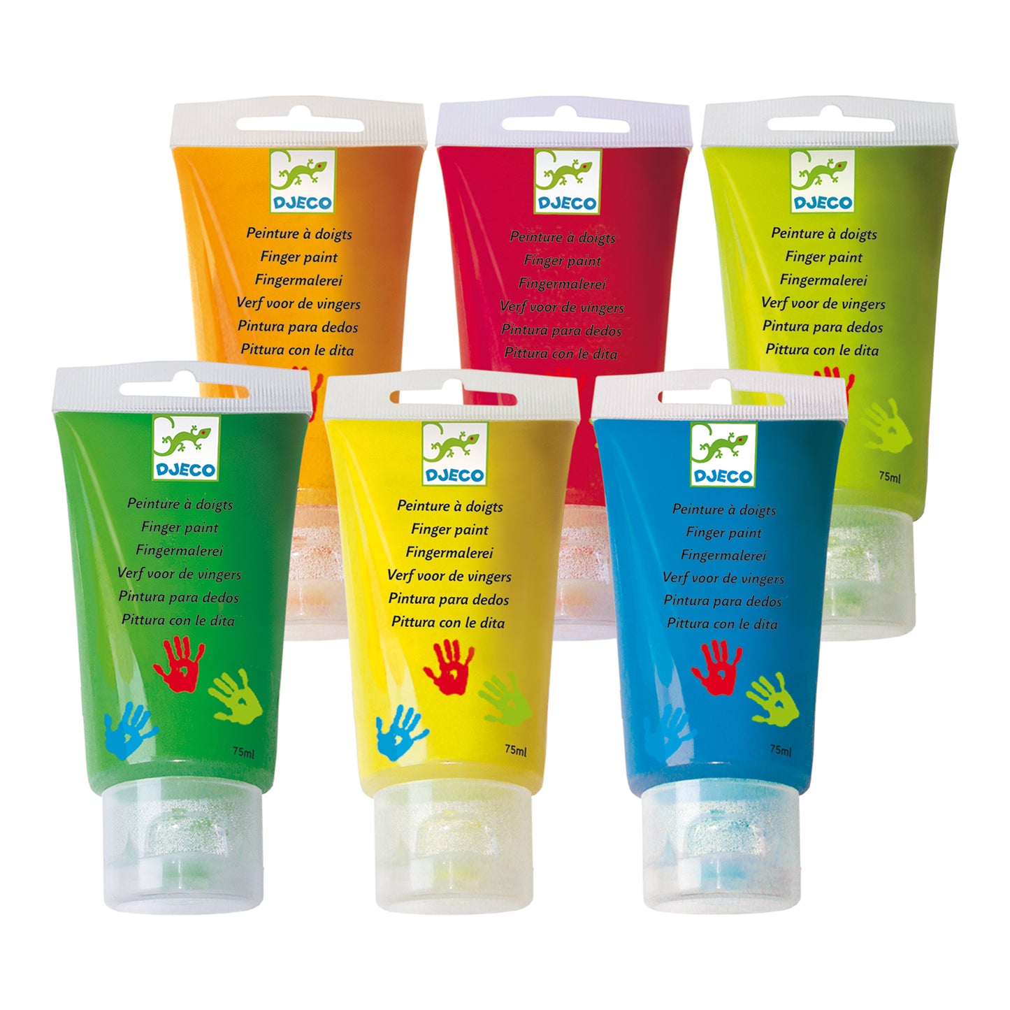 6 Finger Paint Tubes Classic