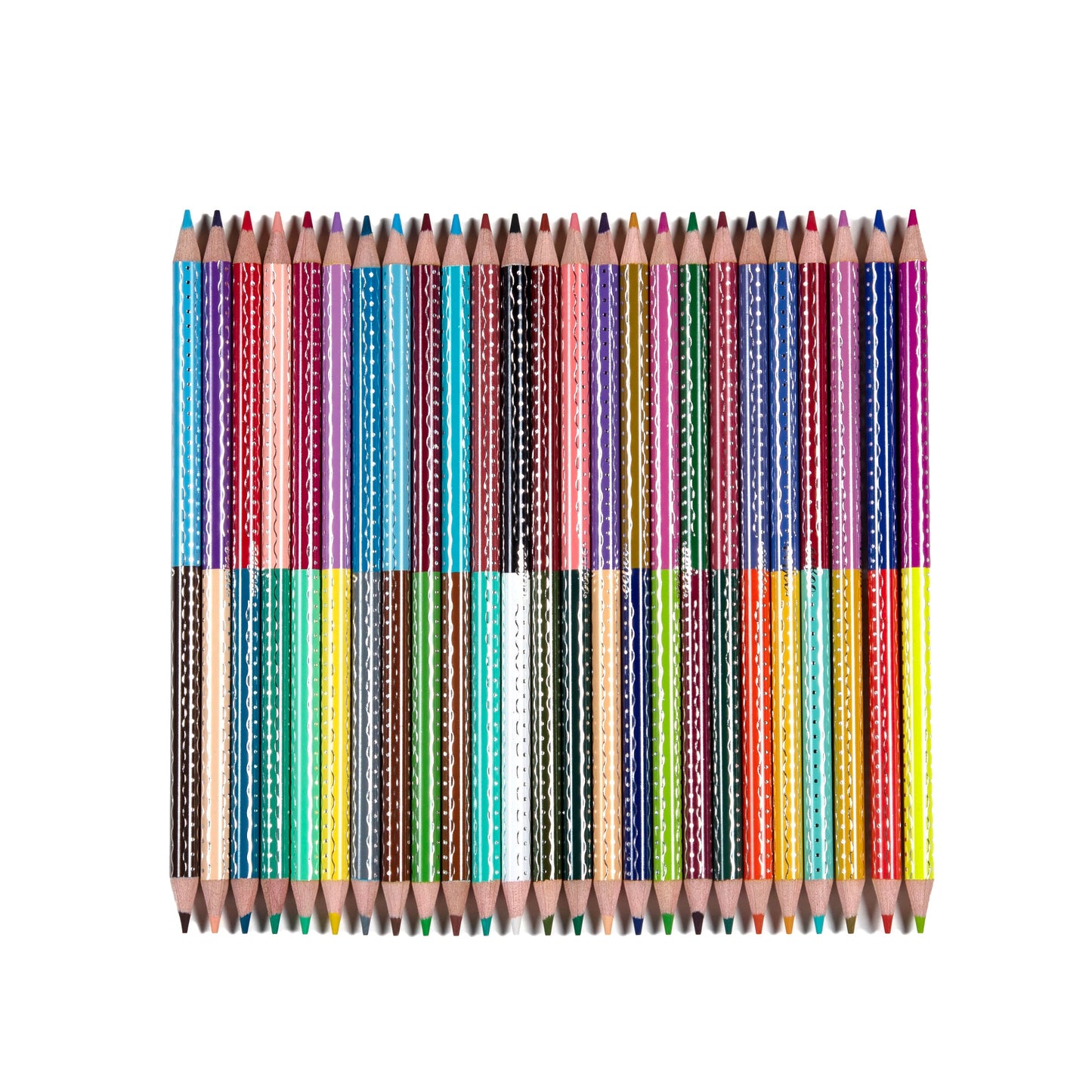 Rainbow 25 Double-Sided Pencils pack