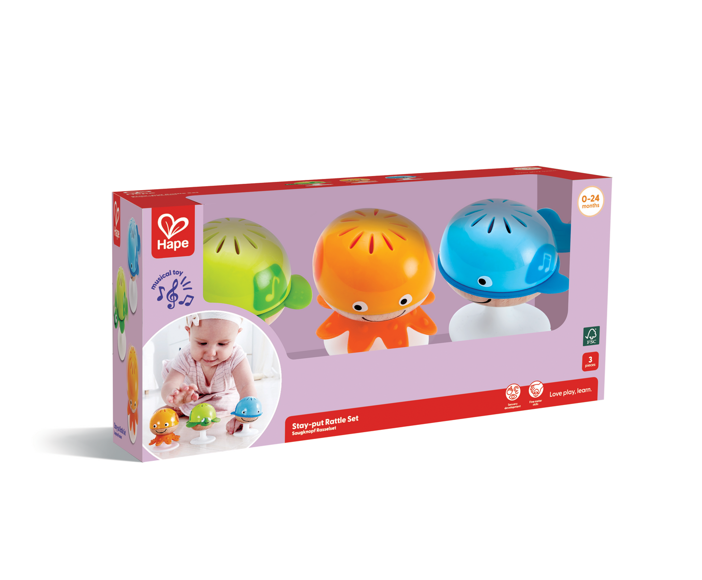 Stay-Put Rattle Set