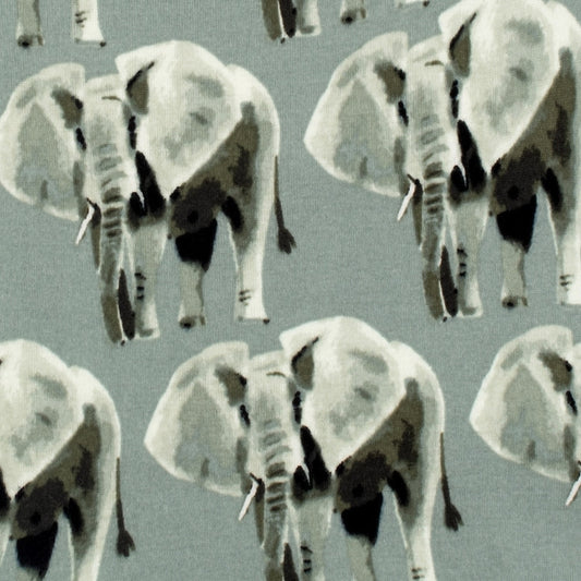 Grey Elephant print Organic Cotton Muslin Swaddle Blanket!