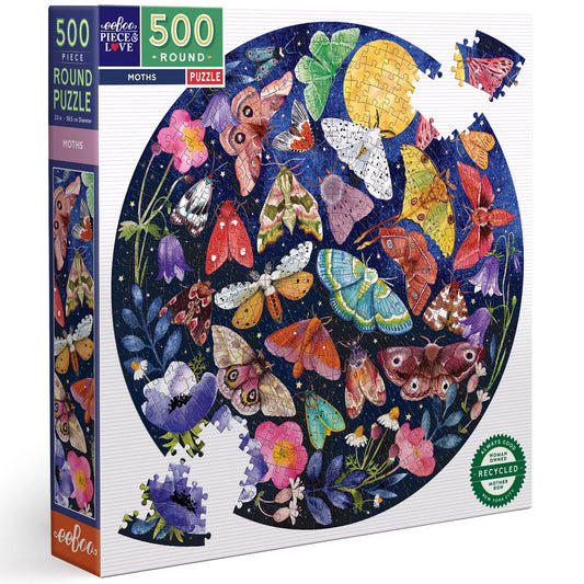 Moths 500pc. Round Puzzle