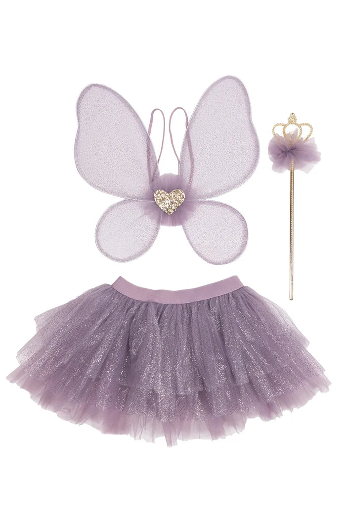 Royal Fairy Princess Skirt Set - Size 4-6 - Purple