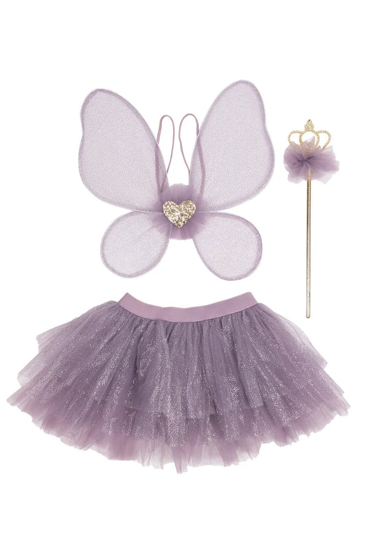 Royal Fairy Princess Skirt Set - Size 4-6 - Purple