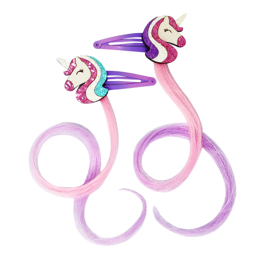 Unicorn Hair Clip with Extension