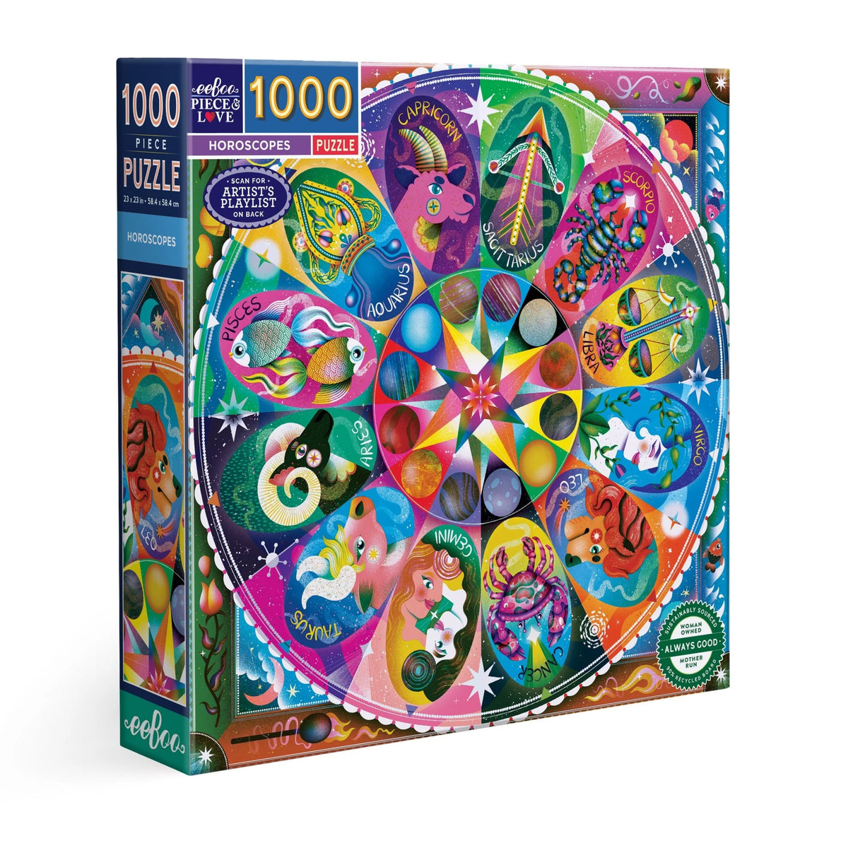 Horoscopes 1000 Piece Sq Puzzle
