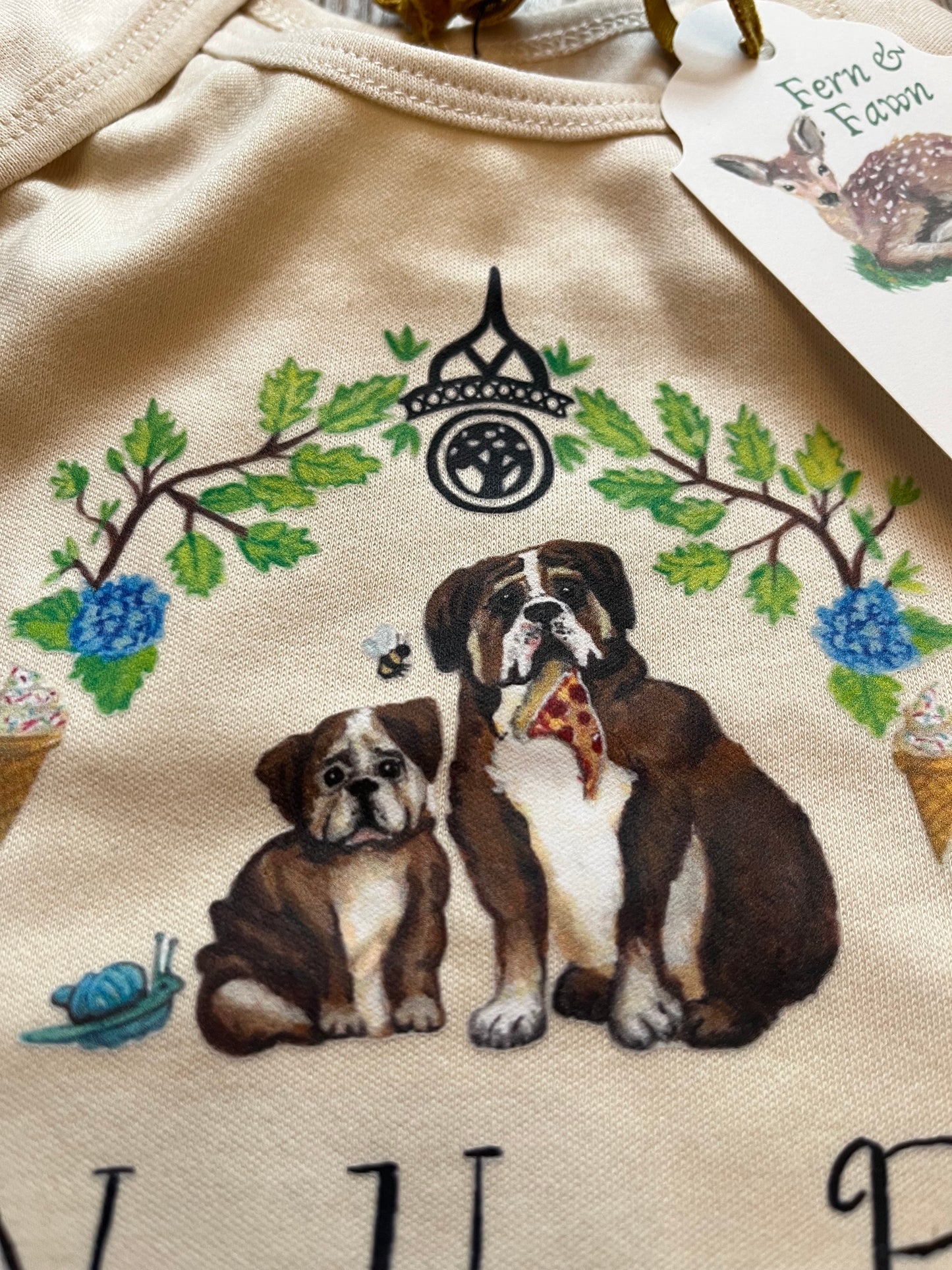 New Haven Pup Onesie: 18 Months