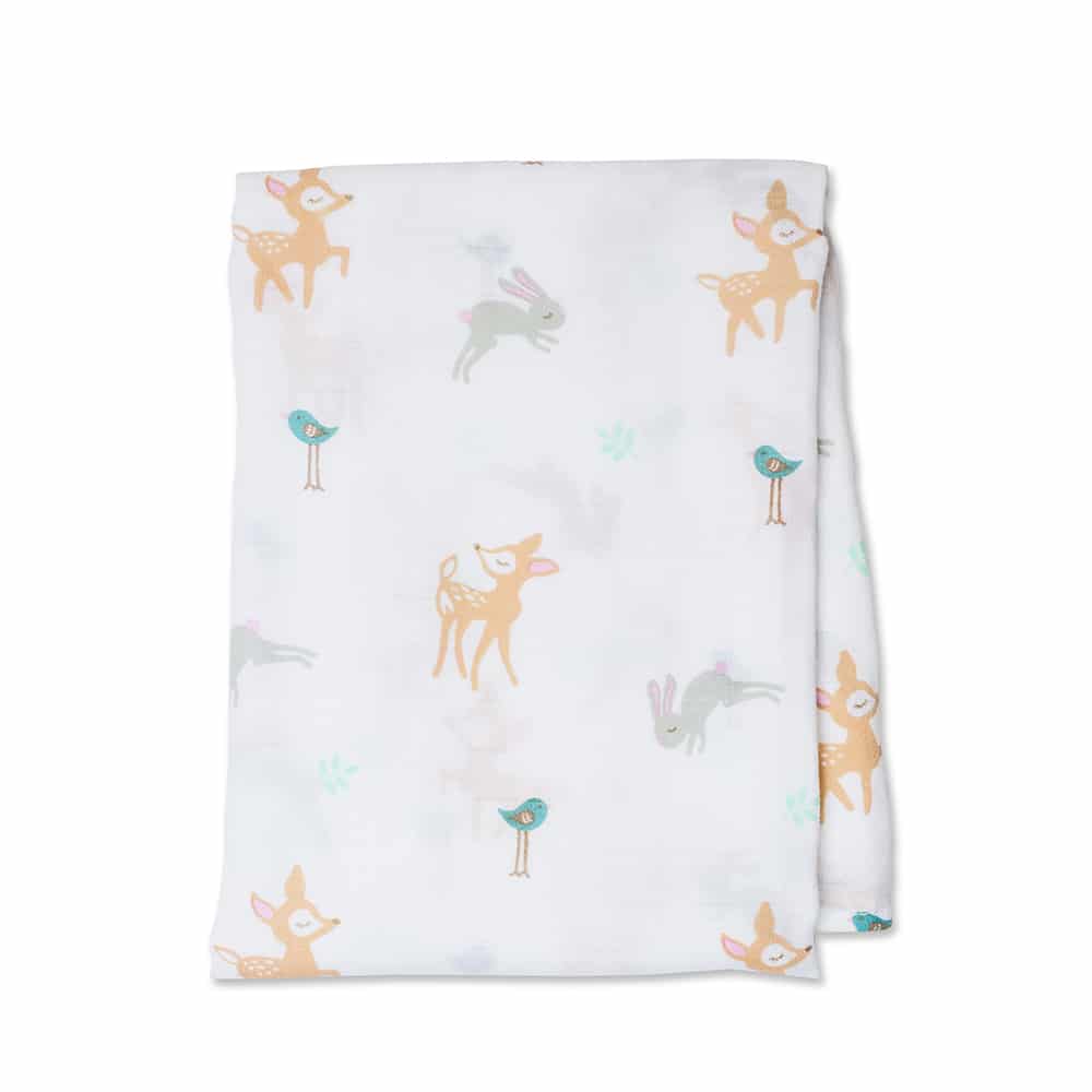 Little Fawn Cotton Security Blanket 2 pk