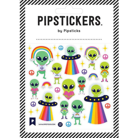 Little Green Men Sticker Set