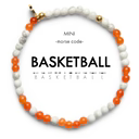 MINI Morse Code Bracelet - BASKETBALL