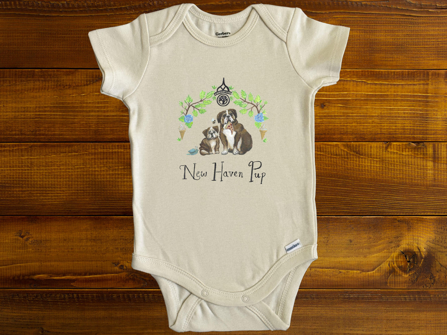 New Haven Pup Onesie: 18 Months