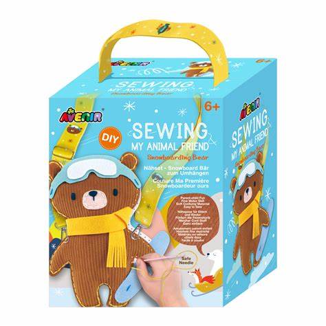 Snowboarding Bear, Sewing Kit