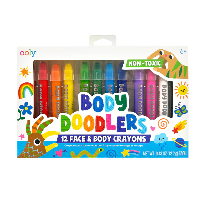 Body Doodlers Face & Body Crayons