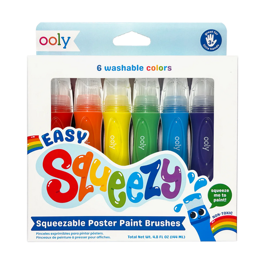 Easy Squeezy: Squeezable  Poster Paint Brushes