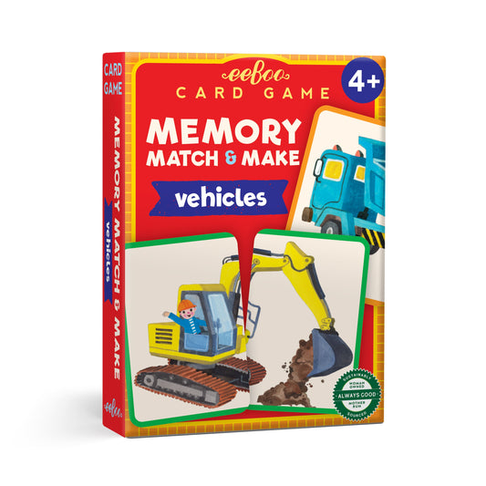Vehicles Memory Match & Make Game