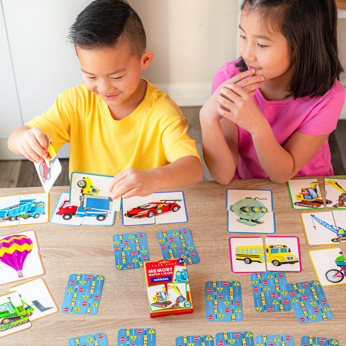 Vehicles Memory Match & Make Game