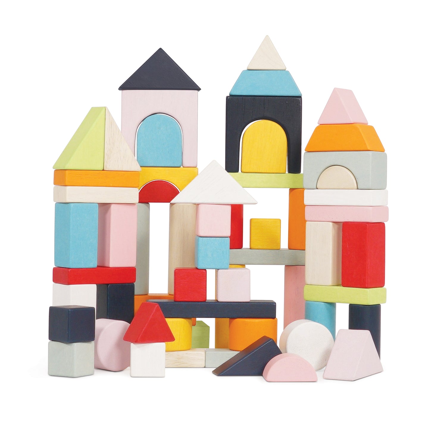 Colorful Wooden Building Blocks