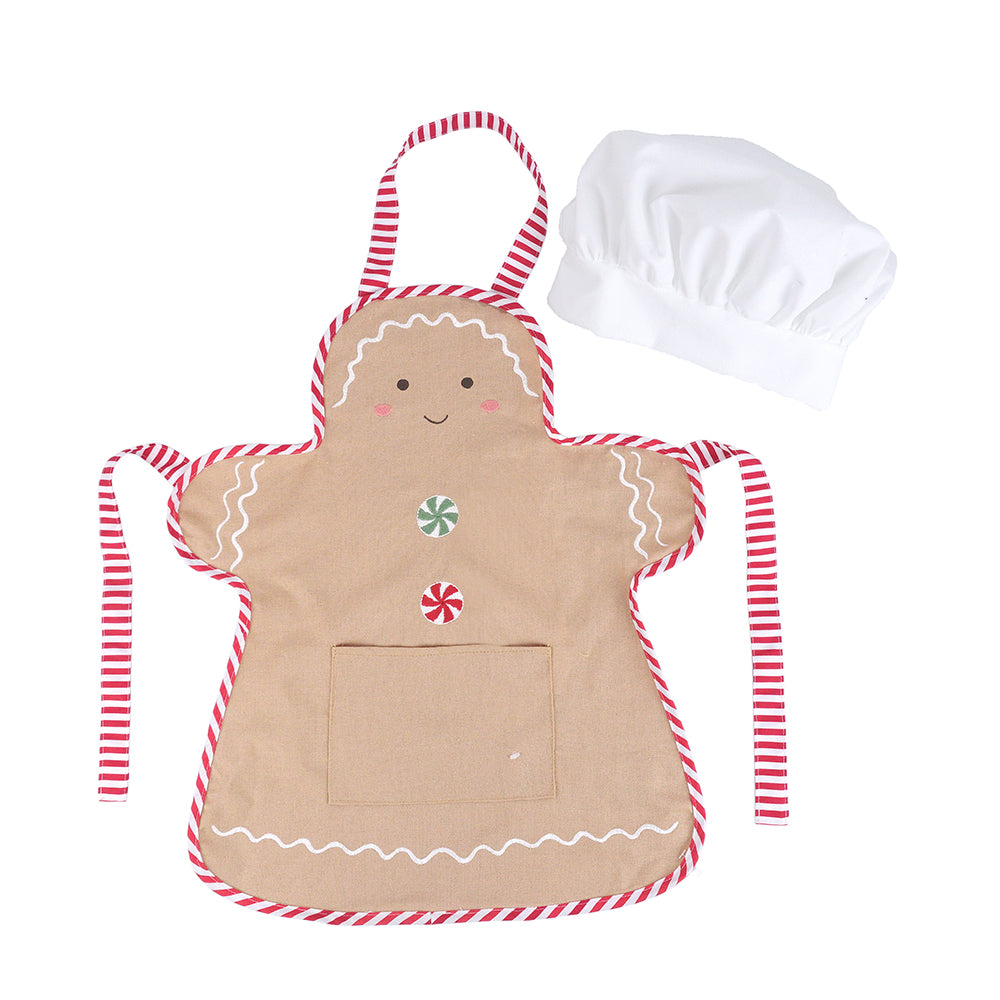 Gingerbread Chef and Apron Set