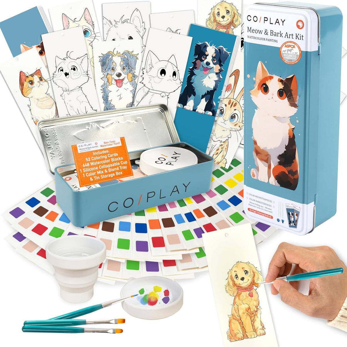Meow & Bark Twin Bookmark Craft Kit