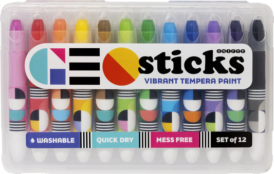 Geo Sticks Vibrant Tempura Paint Sticks