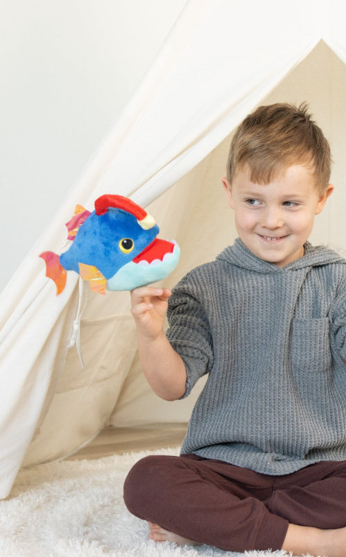 Axel Angler Fish Light-up Finger Puppet