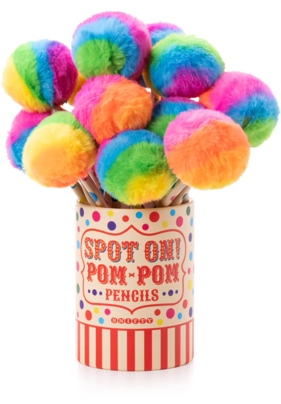 Spot On Pom Pom Pencils - SINGLE PENCIL