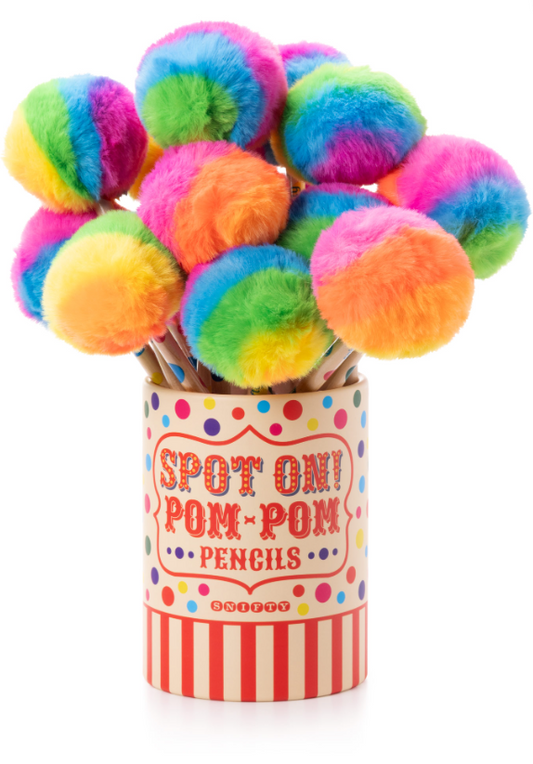 Spot On Pom Pom Pencils - SINGLE PENCIL