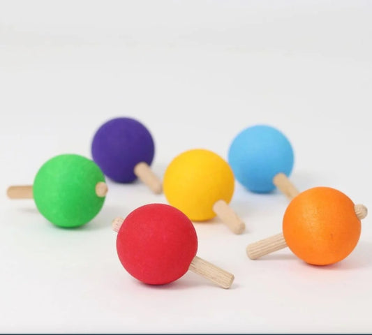 Rainbow Spinning Tops