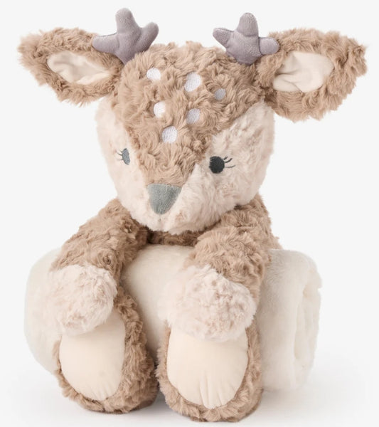 Bedtime Huggie Fawn with Blanket