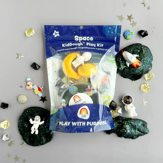 Space (Black Cherry) Sensory  Play Dough Kit