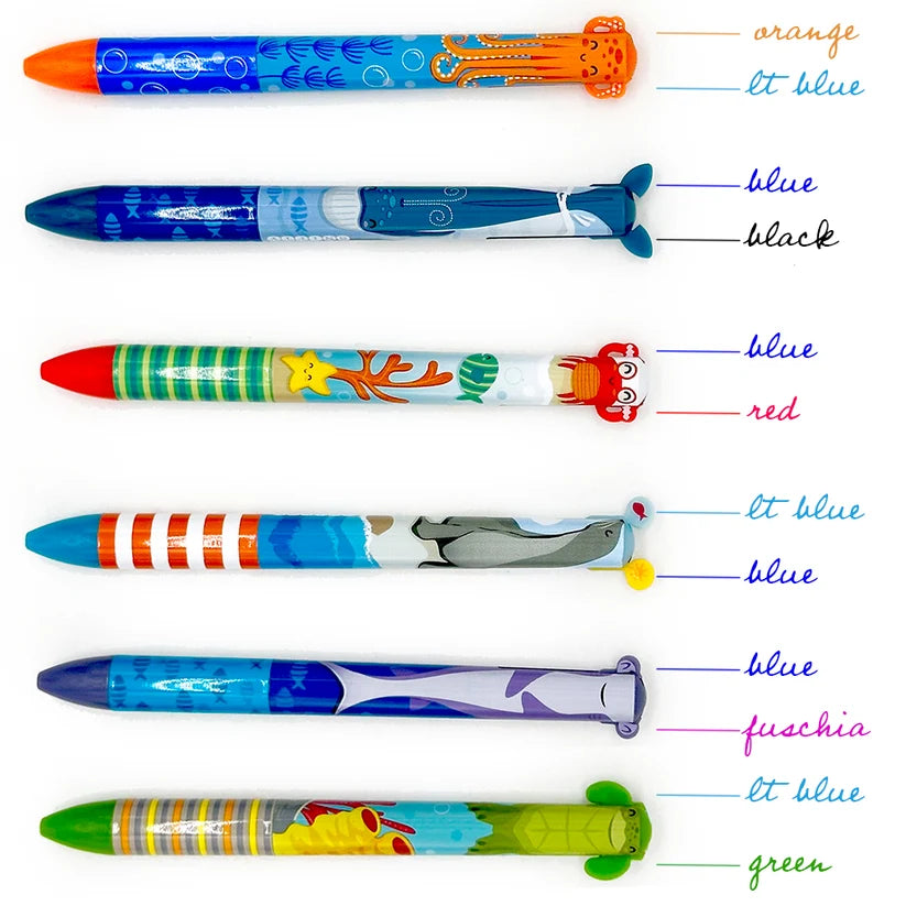 Twice as Nice Pen - Sea Life (Single Pen)